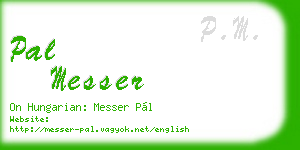 pal messer business card